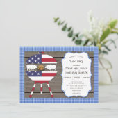 カントリーカップルシャワーI do BBQ婚約パーティ 招待状 (スタンド正面)