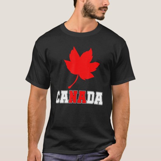 カントリーカナダメープルリーフカナダ Tシャツ (正面)