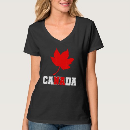 カントリーカナダメープルリーフカナダ Tシャツ (正面)