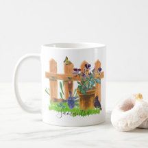 カントリーガパーソナライズされたーデン水彩シーン