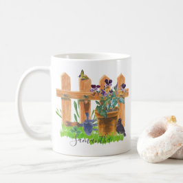 カントリーガーデンの水彩風景画をオリジナルで作ろう コーヒーマグカップ