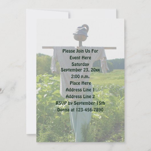 カントリーガーデンカカクレロウ自然 招待状 (正面)