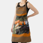 カントリーガーデンカボチャとスカッシュパーソナライズされた エプロン (インサイチュ)