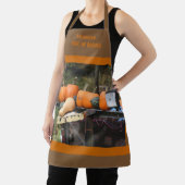 カントリーガーデンカボチャとスカッシュパーソナライズされた エプロン (インサイチュ)