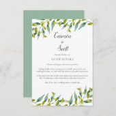 カントリーガーデングリーンゲストインフォメーション詳細 エンクロージャーカード (正面/裏面)