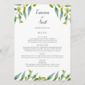 カントリーガーデングリーン結婚リーのメニュー メニュー (正面)