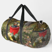 カントリーガーデンスカッシュパーソナライズされたラージ ダッフルバッグ (右コーナー)