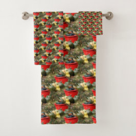 カントリーガーデンスカッシュ自然パターン バスタオルセット