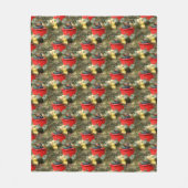 カントリーガーデンスカッシュ自然パターン フリースブランケット (正面)