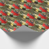 カントリーガーデンスカッシュ自然パターン ラッピングペーパー (角)