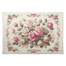 カントリーガーデンピンクのバラのクリームの背景