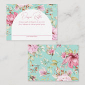 カントリーガーデンフローラおむつラッフル エンクロージャーカード (正面/裏面)