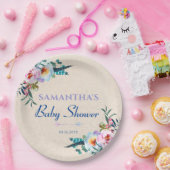 カントリーガーデンボホフローラベビーシャワーウェルカム ペーパープレート (パーティー)
