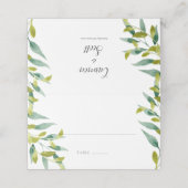 カントリーガーデンユーカリプトゥスグリーン結婚リー プレイスカード (外部開封)