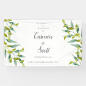 カントリーガーデンユーカリ・グリ結婚ーナリーズウェルカム 横断幕 (横)