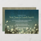 カントリーガーデンライトブライダルシャワー招待状 招待状 (正面/裏面)