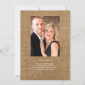 カントリーガーデン素朴スイートピーフローラの結婚Inv 招待状 (裏面)