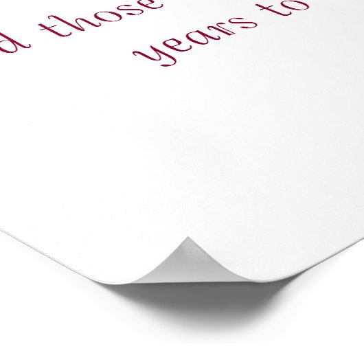 カントリーガーデン、ウェディングレセプションサンキューサイン ポスター (角)