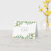 カントリーガーデン·グリ結婚ーネリーズサンキュー カード (黄色い花)