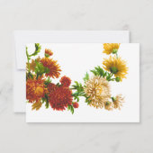 カントリーガーデン フォリア フォール ウェディング RSVP カード (裏面)