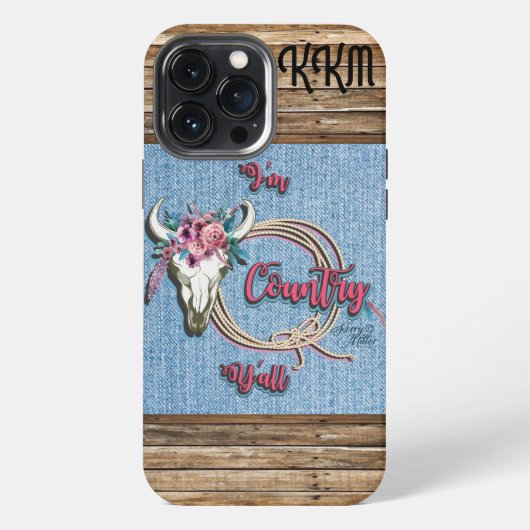 カントリーガールのiPhoneケース iPhoneケース (裏面)