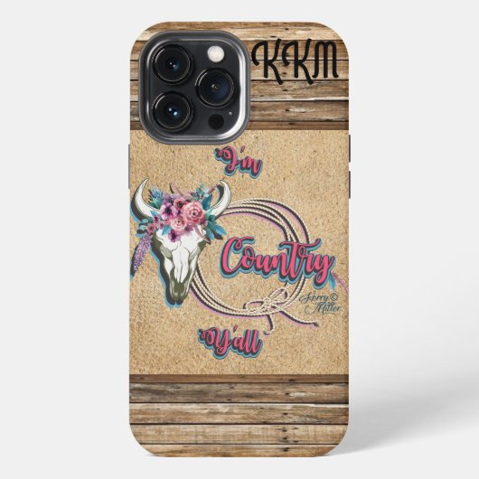 カントリーガールのiPhoneケース iPhoneケース (裏面)