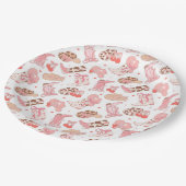 カントリーガールカウボーイブーツn'ハット ペーパープレート (アングル)