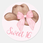 カントリーガールカウボーイブーツn'ハット ラウンドシール (正面)