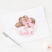 カントリーガールカウボーイブーツn'ハット ラウンドシール (封筒)