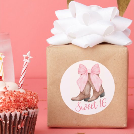 カントリーガールカウボーイブーツn'ハット ラウンドシール (パーティー)