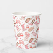 カントリーガールカウボーイブーツn'ハット 紙コップ (裏面)