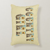 カントリーガールズタイポグラフィ アクセントクッション (正面(垂直))