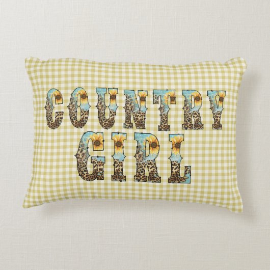 カントリーガールズタイポグラフィ アクセントクッション (裏面)