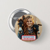 カントリーガールズファームレディーforトランプ/バンスボタン 缶バッジ (正面&裏面)