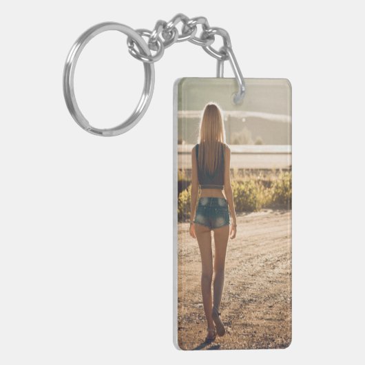 カントリーガールフォトキーチェーン キーホルダー (正面左)