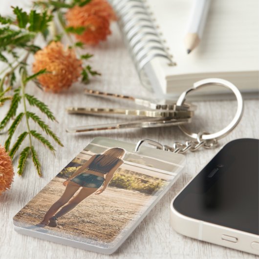 カントリーガールフォトキーチェーン キーホルダー (正面右)