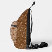 カントリーガール素朴フローラルパターンレッドブラウン スリングバッグ (右)