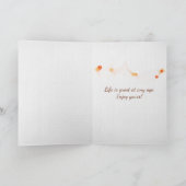 カントリーガール誕生日ひまわり カード (内部)