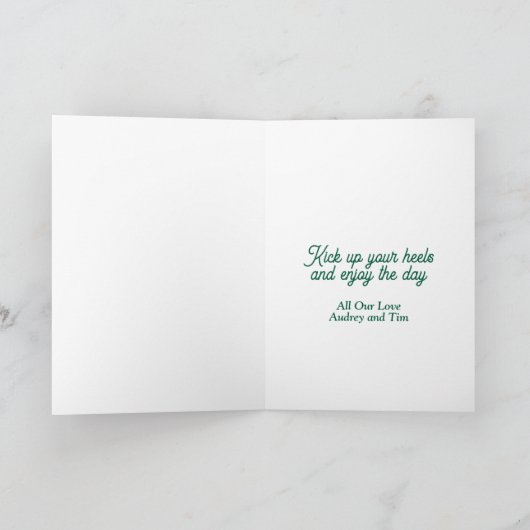 カントリーガール誕生日カード シーズンカード (内部)