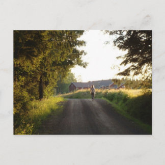 カントリーガール ポストカード