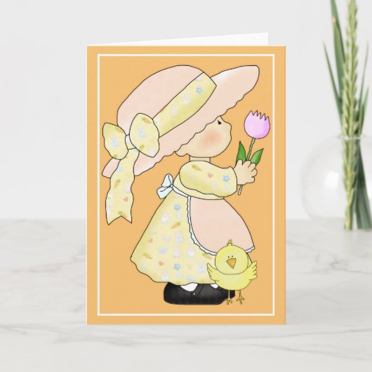 カントリーキッズイースタータイムd5イースターグリーティングカード シーズンカード (正面)