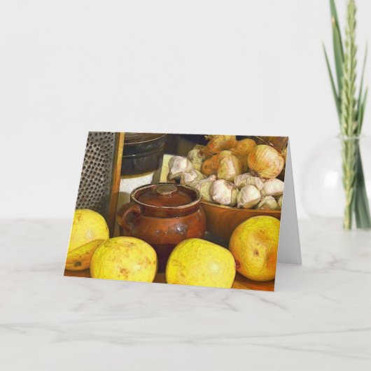 カントリーキッチンノートカード カード (正面)