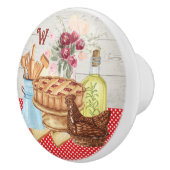 カントリーキッチンモノグラム引出し セラミックノブ (右)