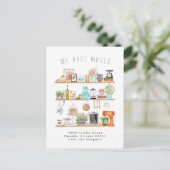 カントリーキッチン |引っ越しのお知らせ ポストカード (スタンド正面)