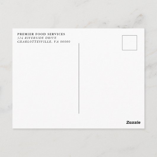 カントリーキャビン素朴クリスマスパーティの招待状 ポストカード (裏面)