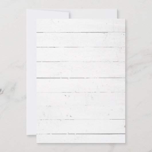 カントリーキャビン素朴クリスマスパーティの招待状 招待状 (裏面)