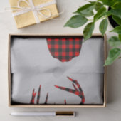 カントリーキャビン赤いバッファローplaidクリスマスイカ 薄葉紙 (ギフト)