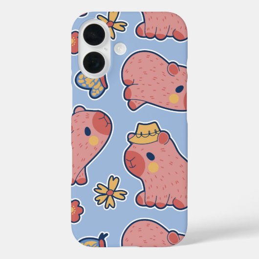 カントリーキャピバラチル&カワイビベス Case-Mate iPhoneケース (裏面)