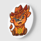 カントリーキューティー ラージ壁時計 (傾斜)