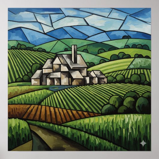 カントリーキュービズム ポスター (正面)